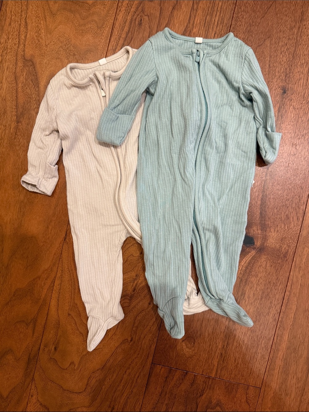 Baby Mori Ribbed Footed Baby One-Piece Bundle